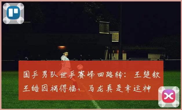 国乒男队世乒赛峰回路转：王楚钦王皓因祸得福，马龙真是幸运神